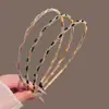 Diadema fina sencilla con pedrería, alta gama hecha a mano, pasador ultra-fairy versátil, diadema fina de borde vintage para salir, accesorio para el cabello