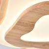 Luminária de Teto em Madeira Maciça com Estilo Chinês Novo Inspirado em Zen, Apresentando Design de Montanhas em Camadas, Adequada para Salas de Estudo, Quartos, Salas de Chá, Salas de Recepção e Salas Modelo, com Dimerização Contínua