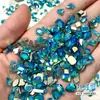 Cor de doce tamanho pequeno fundo plano diamante para arte de unha diamante formato misto diamante k9 vidro super brilho joias para arte de unha atacado