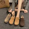 Aumento de Altura Interior de 5 cm, Zapatos Cálidos con Forro de Felpa Estilo Birkenstock, Retro de Lana de Cordero Cobertura Total Nuevo Modelo Otoño e Invierno 2026, Zapatos de Algodón Peludos