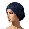 Gorro de Encaje Transfronterizo, Pañuelo Elástico de Nuevo Estilo, Gorro de Dormir, Gorro Envolvente para la Cabeza, Gorro Postparto, Gorra Base, Gorro para Quimioterapia