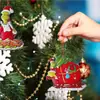 Decoración Navideña de Monstruo Peludo Verde Nuevo 2023 Colgante de Dibujos Animados para Árbol de Navidad Decoración para el Hogar y el Coche de Navidad