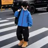 Chaqueta de Otoño para Niños, Abrigo Ligero con Capucha para Niños, Cortavientos Elegante para Pequeños Caballeros, Conjunto de Otoño para Bebé Niño, Ropa Infantil de Moda