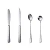 Venta al por mayor transfronteriza 1010 acero inoxidable cuchara cuchillo y tenedor juego de vajilla engrosado hotel postre cuchara de café LOGOTIPO