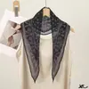 Bufanda Larga de Seda Retro Estilo Americano con Estampado Paisley, Cinta, Goma para el Cabello y Accesorio Versátil para el Cuello para Primavera, Bufanda Suave para el Cuello