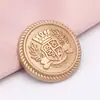 Botones de metal de moda con forma de espiga para trajes, abrigos y gabardinas, botones decorativos de estilo británico, botones redondos vintage