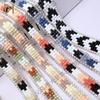 Nueva Venta Caliente Color Mixto Resina Cuadrado Código de Barras Rhinestone Tira Larga Flecha de Arenque Encaje Accesorios para Ropa Adorno de Joyería