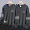 Sudadera gruesa de otoño e invierno para hombre, top informal de cuello redondo, chaqueta holgada, camiseta básica versátil, de manga larga y cálida
