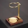 Soporte de Madera de Nogal y Cobre para Infusor de Té, Accesorios para Juego de Té Kung Fu, Base para Colador de Té, Soporte para Infusor de Té