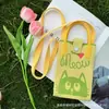 Nueva Bolsa Cruzada de Teléfono Móvil de Dibujos Animados, Diseño de Moda, Bolsa de Teléfono Móvil Tejida, Versátil, Bolso de Hombro, Sensación de Alta Gama