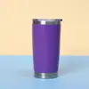 Taza de Coche Transfronteriza de 20 oz, Taza Térmica de Acero Inoxidable 304, Taza de Agua para Coche Portátil Gruesa de Gran Capacidad Personalizada con Popote