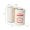 Vaso con Forma de Oso para Cepillo de Dientes para Uso en Casa, Vaso para Cepillo de Dientes de Bebé, Vaso para Enjuague Bucal, Portacepillos de Dientes para Dormitorio de Estudiante, Portacepillos de Dientes para Pareja