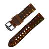Comercio exterior transfronterizo 2022 nueva correa de reloj de piel de vaca de primera capa para hombre de cuero genuino 22 mm cuero Crazy Horse correa de reloj de cuero de doble cara accesorios