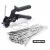 Alicates Tensadores de Bridas de Acero Inoxidable, Herramienta para Bridas de Cable, Alicates Manuales para Bridas, Dispositivo de Tensado, Cortador de Bridas Integrado, Alicates para Bridas