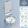 Soporte de Esquina para Lavabo Triangular Lavabo Apartamento Pequeño Montado en la Pared Tamaño Grande Esquina Lavabo de Cerámica Forma de Abanico