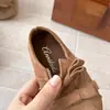 Zapatos de Cuero Retro para Niñas 2026 Primavera/Otoño Nuevos Zapatos Infantiles Zapatos de Princesa para Niñas Mocasin de Suela Suave Zapatos Individuales Modernos