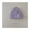 Versión Coreana 2025 Nuevo Gorro de Punto Pullover con Letras Bordadas, Protección para las Orejas, Tallas Mediana y Grande para Niños Bebé, Gorro de Lana al por Mayor