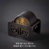 Posavasos de baquelita para taza de té Ceremonia del té Kung Fu Redondo Aislamiento térmico para taza Soporte para taza Set combinado cuadrado para el hogar Accesorios chinos