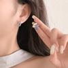 Pendientes de Perla Dongdaemun Coreanos Pendientes de Borla para Mujer Ins Geométricos Exagerados Retro Pendientes de Temperamento Europeo y Americano