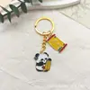 Festival del Bote del Dragón Marea Nacional Llavero Metálico de Zongzi Llavero Lindo de Panda Colgante de Bolsa de Bendición Festiva Joyería Pequeña