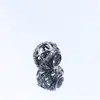 Plata de ley S925 Panjia corazón bola hueca full diamond cuentas DIY pulsera de hueso de serpiente con accesorios de cuentas