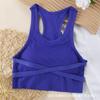 Estilo de chica caliente europeo y americano Sujetador deportivo de yoga fitness de espalda bonita en forma de I sin aro de acero top tubo chaleco ropa interior con pecho envuelto para mujer