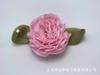 Rosas de Tela Hechas a Mano con Hojas, Ropa Infantil, Accesorios para el Cabello, Accesorios, Juguetes, Decoración, 2 Puntos Claveles