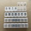 Caja de Pastillas Semanal Americana de Fila Única Más Vendida, Caja de Pastillas de Una Semana, Caja de Pastillas Individual, Caja de Pastillas de 7 Compartimentos