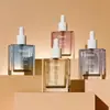 Nuevo frasco dispensador cuadrado de 30 ml para esencia, frasco gotero de vidrio, frasco para aceite esencial para cuidado de la piel, frasco de vidrio para líquido de esencia