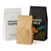Impressão Personalizada de Sacos de Embalagem com Selagem de Oito Lados, Impressão Digital Colorida de Sacos de Café com Selagem de Quatro Lados em Folha de Alumínio, Impressão Personalizada