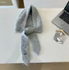 Sombrero Francés, Chal, Bufanda de Punto Todo en Uno, Gorro con Capucha de Color Sólido, Nuevo Estilo Multiusos, Celebridad de Internet Tejido Otoño e Invierno