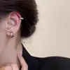 Pinzas para Orejas de Aro Estilo Vintage Puro Deseo para Orejas No Perforadas, Nuevos Aros de Oreja Mobius, Elegantes Pendientes de Espiral para Mosquitos para Mujeres