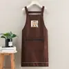 Delantal Impermeable, Delantal Impermeable y a Prueba de Aceite para Hombres y Mujeres, Lindo Estilo Japonés Estilo Coreano de Moda Resistente al Desgaste, Antiadherente Aceite Horneado