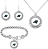 Conjunto Mais Quente da Amazon de Pulseira, Colar e Brincos de Futebol NFL