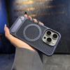 Adecuado para iPhone 18 Pro Max Malla Celular Refrigeración Funda Protectora Dura con Soporte Invisible Apple 17 15