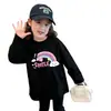 Camiseta de algodón puro para niñas, tallas mediana y grande, bonita camiseta de manga larga básica para niños, top para niña pequeña, nuevo estilo primavera y otoño 2026
