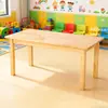 Mesa y silla de madera maciza para jardín de infantes, juego de mesa, juguete para bebé, escritorio de aprendizaje de educación temprana, escritorio para manualidades y escritura