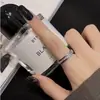 Anillo de Lujo de Gama Alta Totalmente Diamantado para Mujer, Anillos de Pareja con Diseño de Nicho Estilo Ins, Anillo Sencillo Minimalista, Anillo para el Dedo Índice