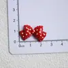 Serie Roja y Azul de Resina Chica Cereza Pasador DIY Joyería Materiales Hechos a Mano Venta al por Mayor Caja de Almacenamiento Parche para Agujero de Zapato