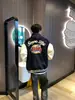Chaqueta de Béisbol Bordada con Letras Estilo Retro Americano Ropa de Abrigo Hombres Mujeres Otoño Invierno Estilo Marca de Moda Holgada Casual Chaqueta para Pareja Top