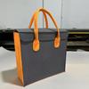 Bolsa de Muestra para Piso Bolsa de Compras de Fieltro Bolsa de Almacenamiento Engrosada Azul Klein Bolsa Tote de Gran Capacidad Tote