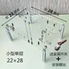 Gabinete de Montagem de Computador de Mesa ATX MATX Aberto de Acrílico com Vidro Transparente ATX Pequeno Host Plataforma DIY
