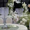 Venda Direta de Fábrica de Vários Estilos de Enfeites Decorativos de Cristal, Novos Vasos de Flores Românticos para Mesas de Casamento, Castiçais, Salão de Festas de Casamento Hotel