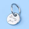 Accesorio Lindo para Llave de Coche Nariz de Oso Chica de la Suerte Llavero de Metal Incrustado con Diamantes Etiqueta Redonda Grabado Creativo