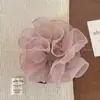 Goma para el Cabello de Malla Estilo Coreano tipo Capullo de Flor Versátil y Elegante para Coletas, Peinados de Moño y Scrunchies para Mujeres