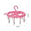 Cabide de plástico doméstico para crianças, cabide multi-clip, roupas de viagem, pequeno rack de secagem, meias à prova de vento, rack de secagem