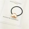 Tocado estilo coreano Simple Dama Metal Cepillado Corazón Estrella Anillo para el Cabello Versátil Banda para el Cabello con Forma de Corazón Banda para el Cabello