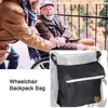 Bolsa para Reposabrazos de Silla de Ruedas Eléctrica, Bolsa de Almacenamiento Colgante Ajustable, Bolsillo Lateral Multifuncional para Documentos de Oficina, Almacenamiento Trasero para Silla de Ruedas