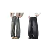 Jeans Rectos Anchos Casuales Largos para Hombre Estilo Americano Saber Retro Otoño/Invierno 2026 Nueva Marca de Moda