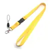 Diseño Gratis Lanyard Colorido Logo Nylon Lanyard para Teléfono Móvil Serigrafía Cinta de Poliéster Lanyard para Identificación Impresión